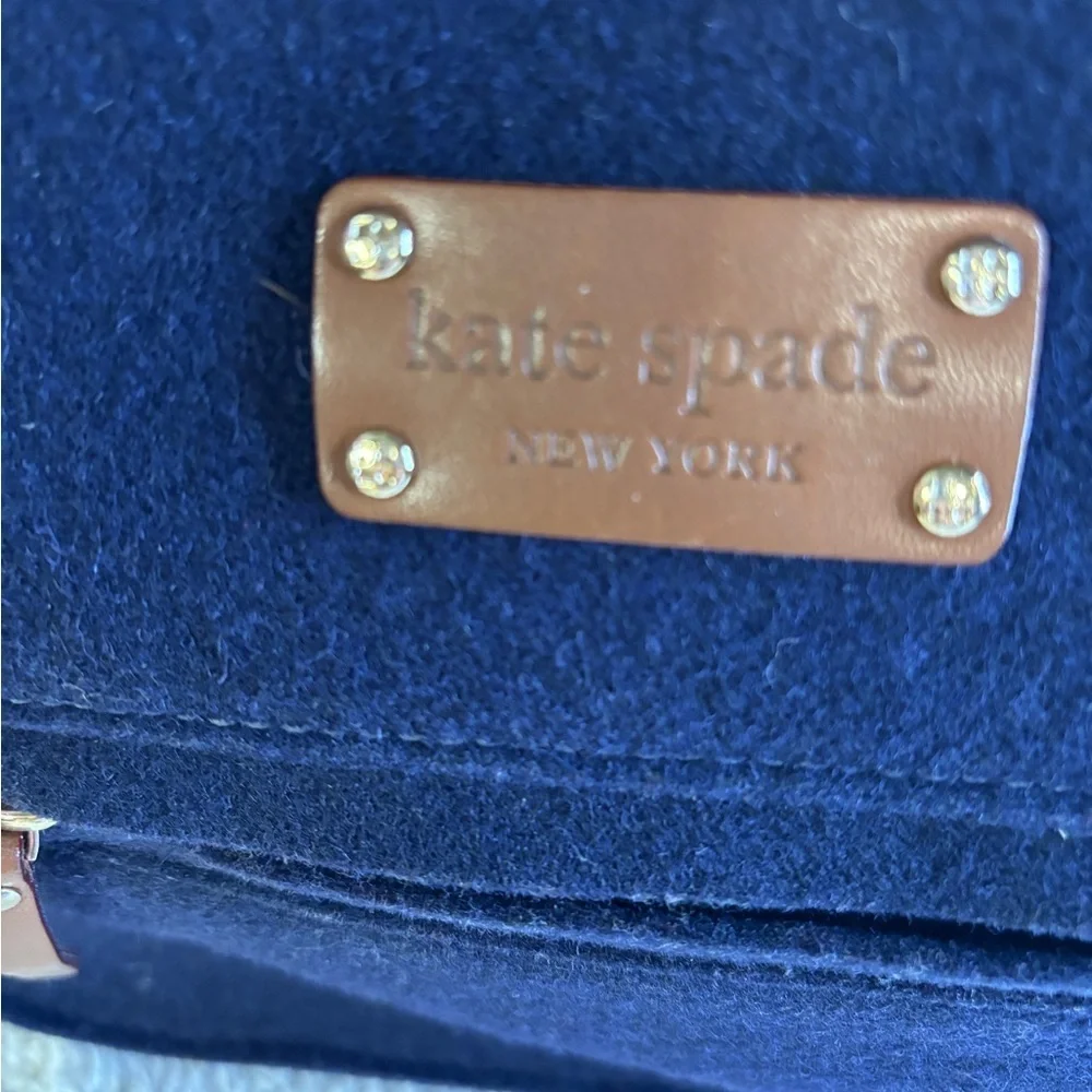 Kate Spade Navy and Brown Shoulder Bag